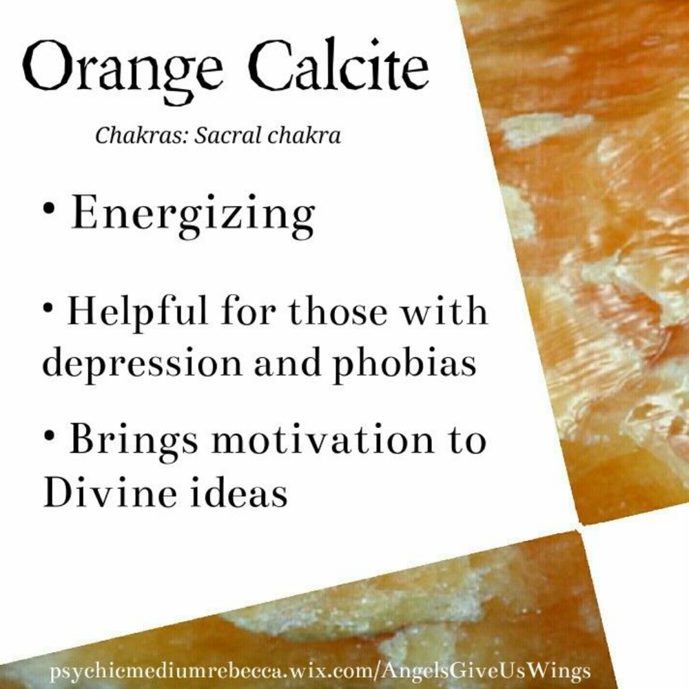 Orange calcite stone earrings - Picture 3 of 3